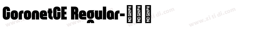 CoronetCE Regular字体转换